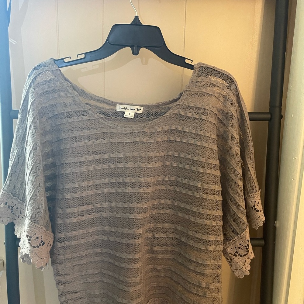 Sheer lace top